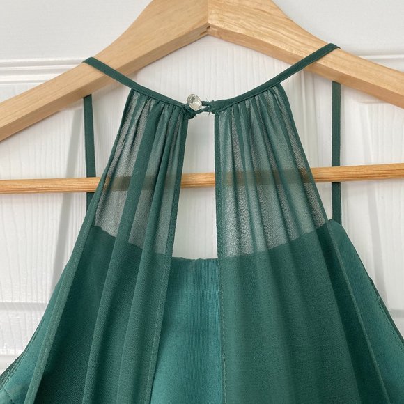 Azazie | Ginger Dress | Dark Green - Picture 6 of 6